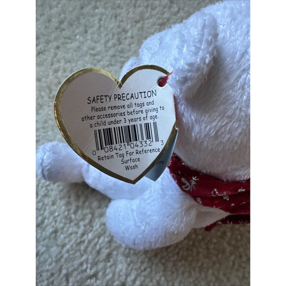 Ty Beanie Babies 2000 Holiday Teddy Christmas Bear Retired - Picture 4 of 9